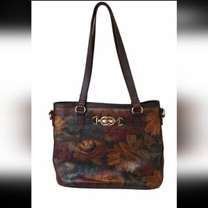 Patricia Nash Multicolor Floral Shoulder Bag